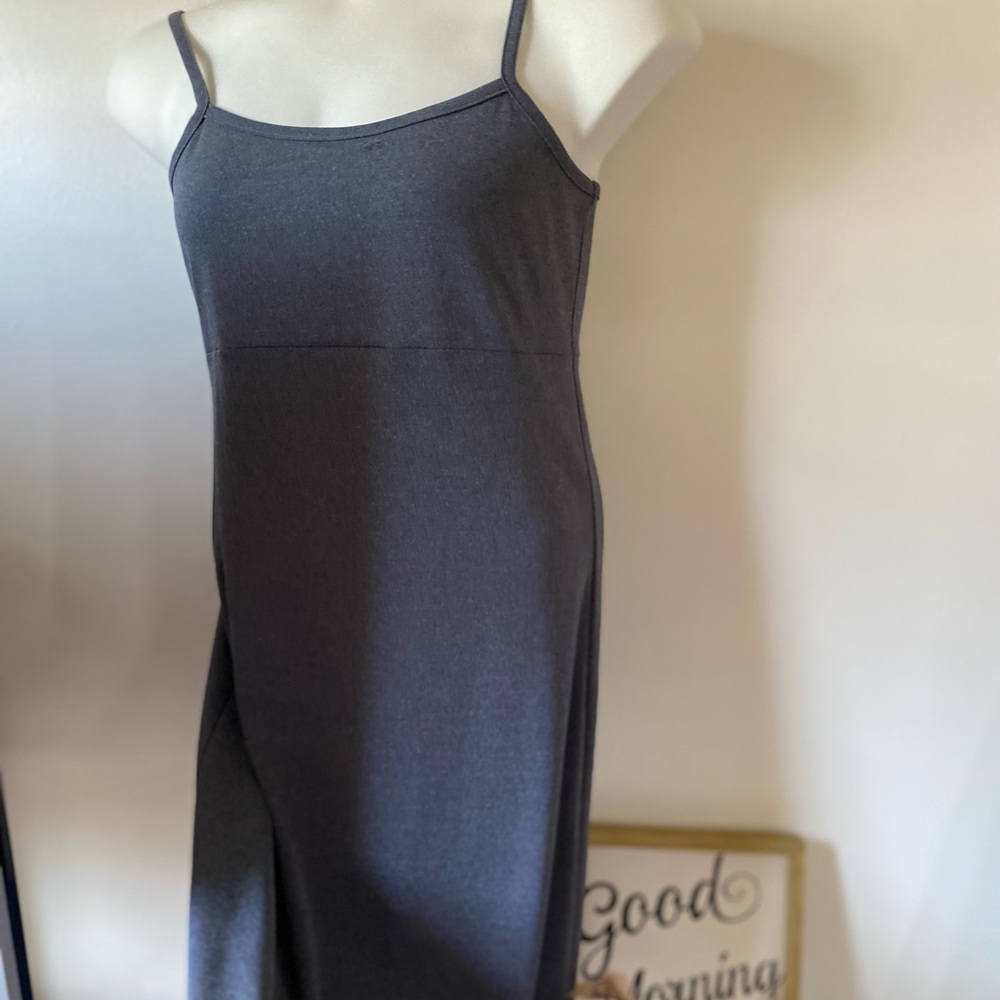 orare women dress midi spaghetti strap casual size Small gray great shape
